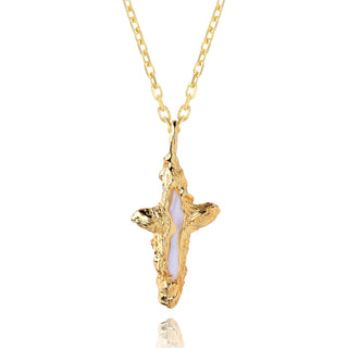 The Tethys Baroque Pearl Cross image 1