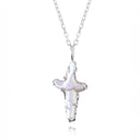 The Tethys Baroque Pearl Cross Necklace