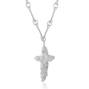 The Tethys Baroque Pearl Cross with Roman Chain