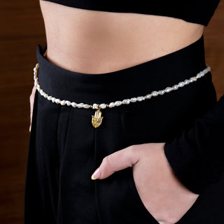 The Athena Pearl Body Chain image 3